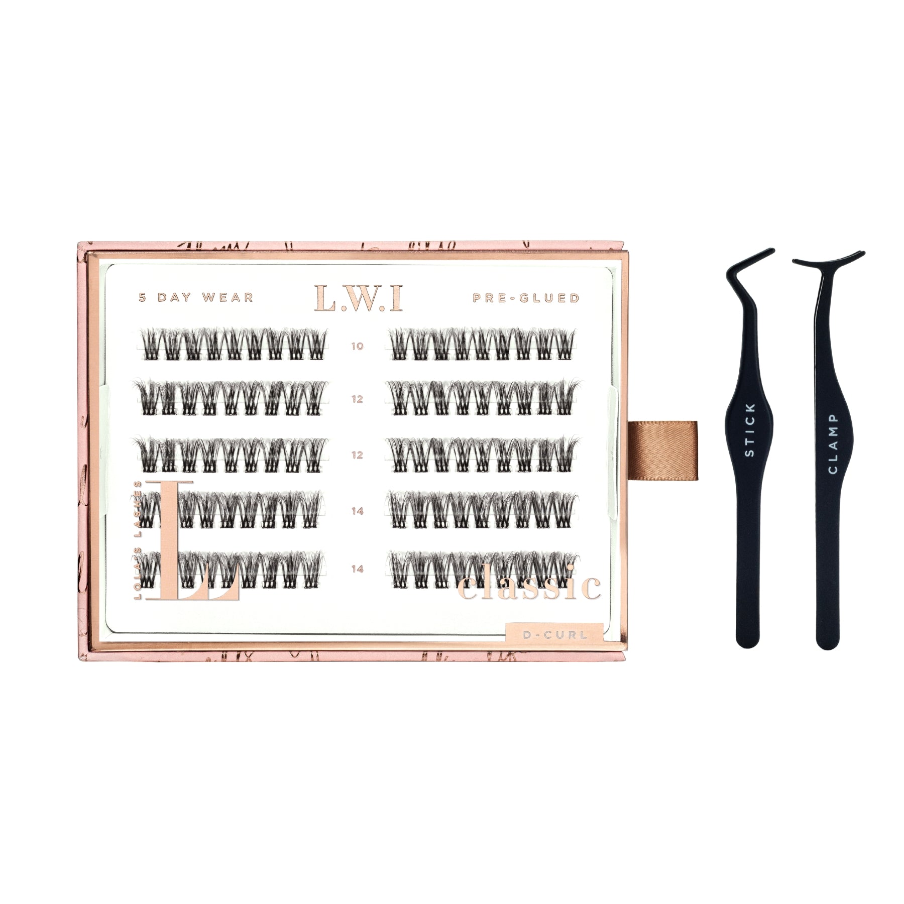 LWI Classic Pre-Glued Lashes Set