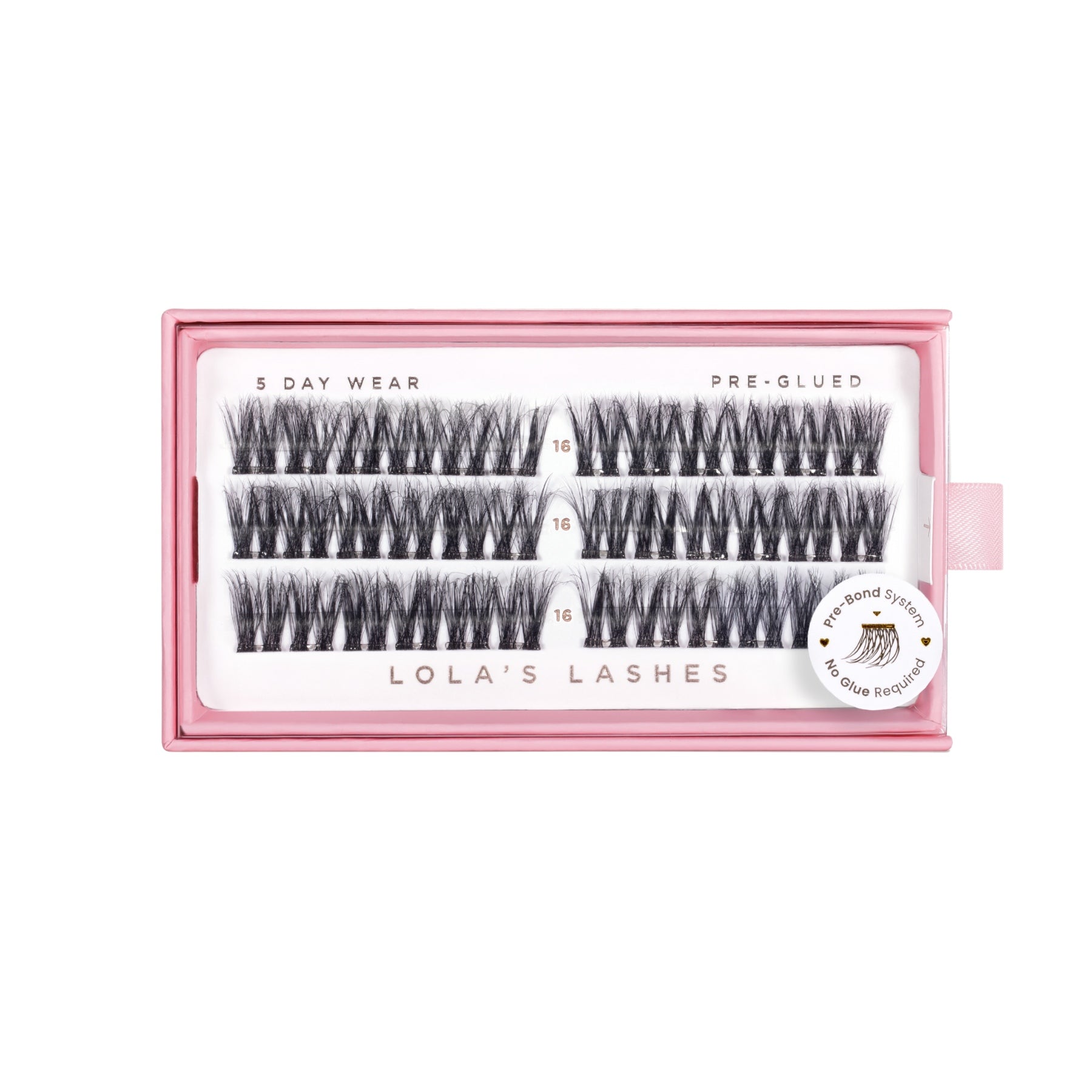 Feathered Volume Single Length Pre-Glued Lashes