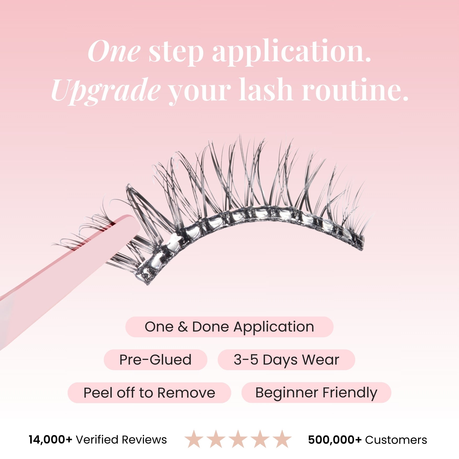 Bare Dark Brown Pre-Glued Half Lashes