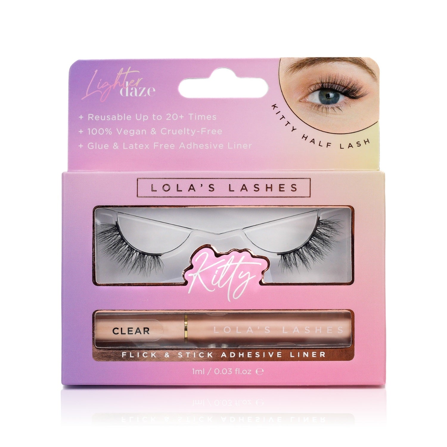 Kitty Half Lash Flick & Stick Set