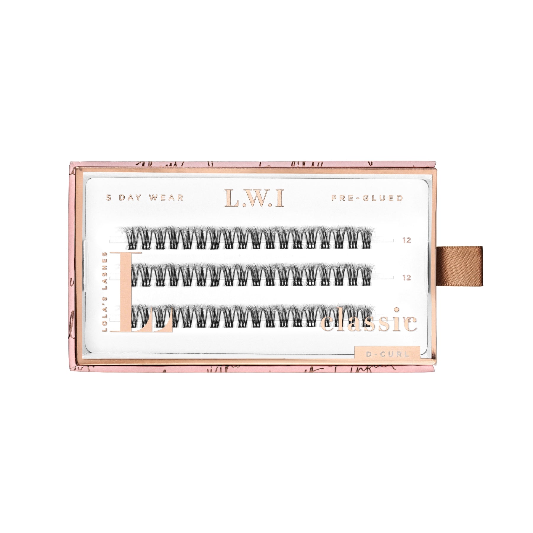 LWI Classic Single Length Pre-Glued Lashes