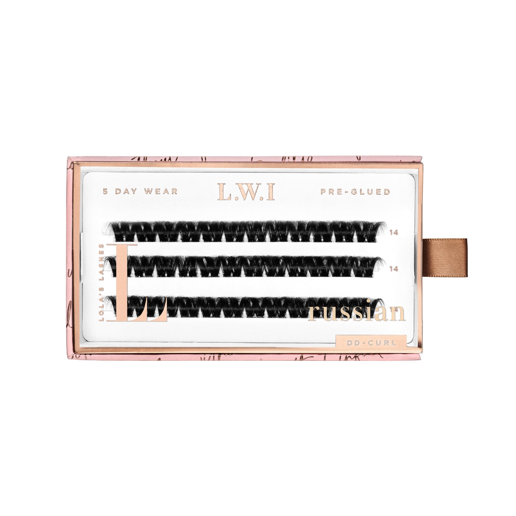 LWI Russian Volume Single Length Pre-Glued Lashes