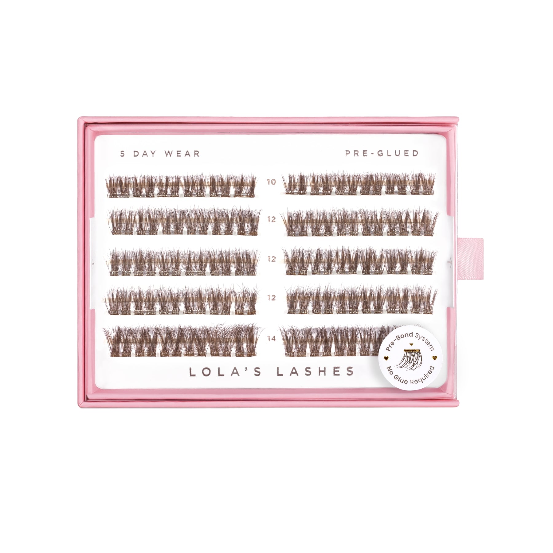 Light Cocoa 5 Rows Mixed Lengths