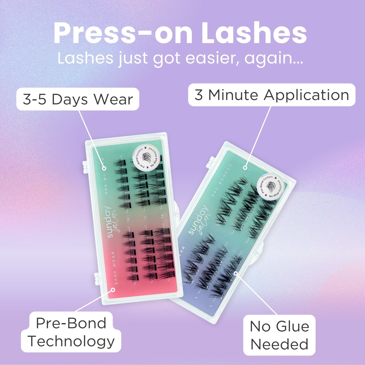 Glam Pre-mapped Press-On Lashes Starter Kit