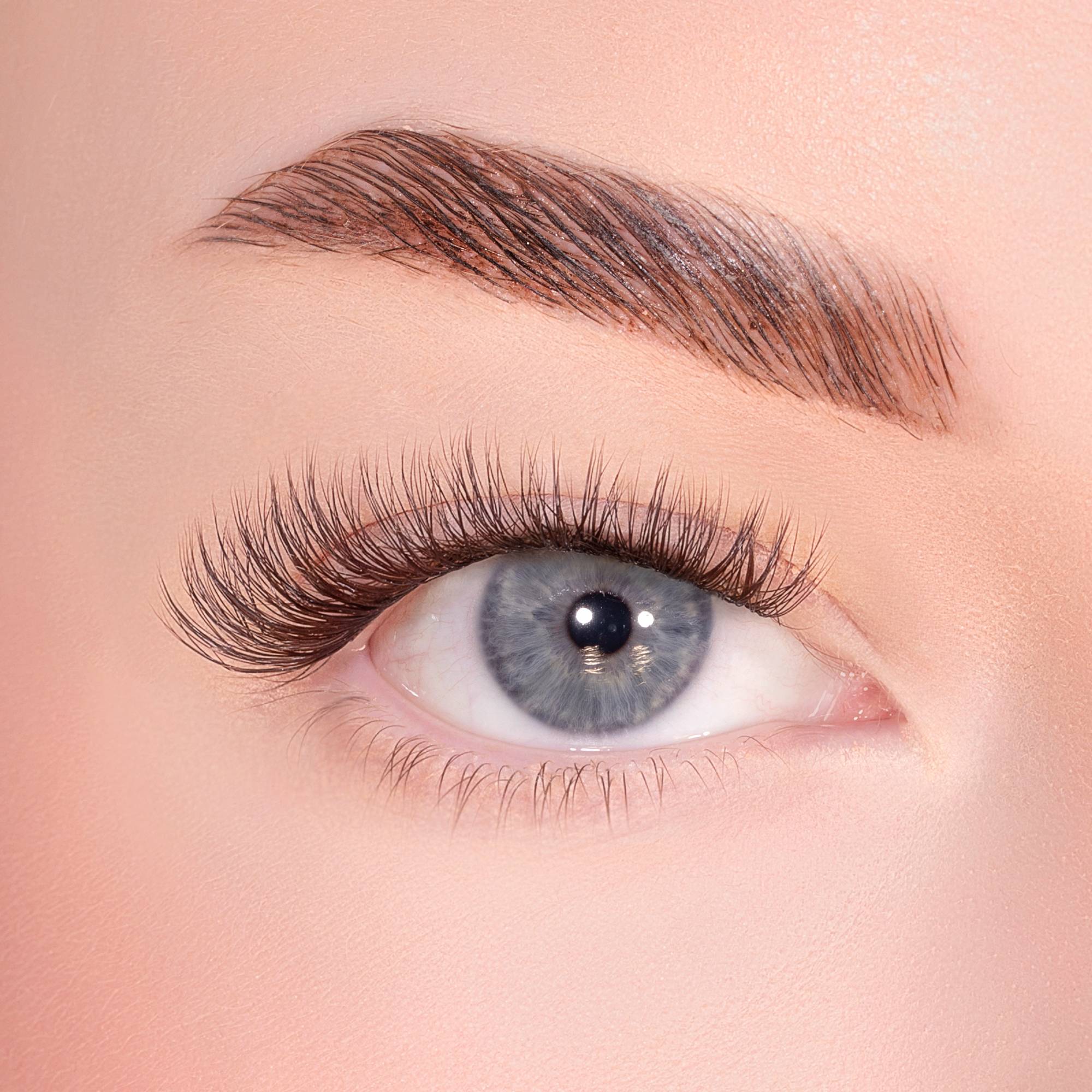 Soft Cocoa Brown Pre-Glued Lashes Set