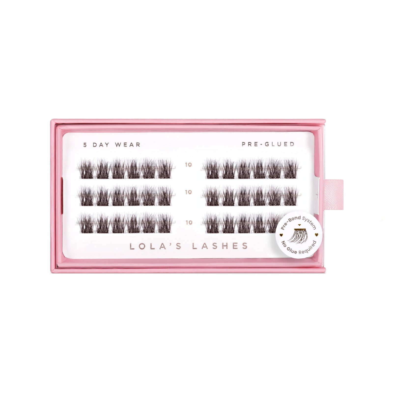 Soft Wisp Dark Brown Single Length Pre-Glued Lashes