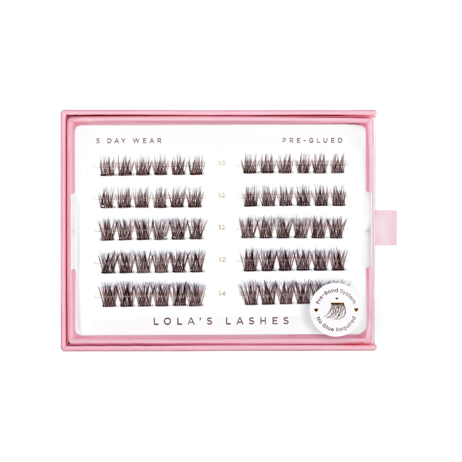 Soft Wisp Dark Brown 5 Rows Mixed Lengths