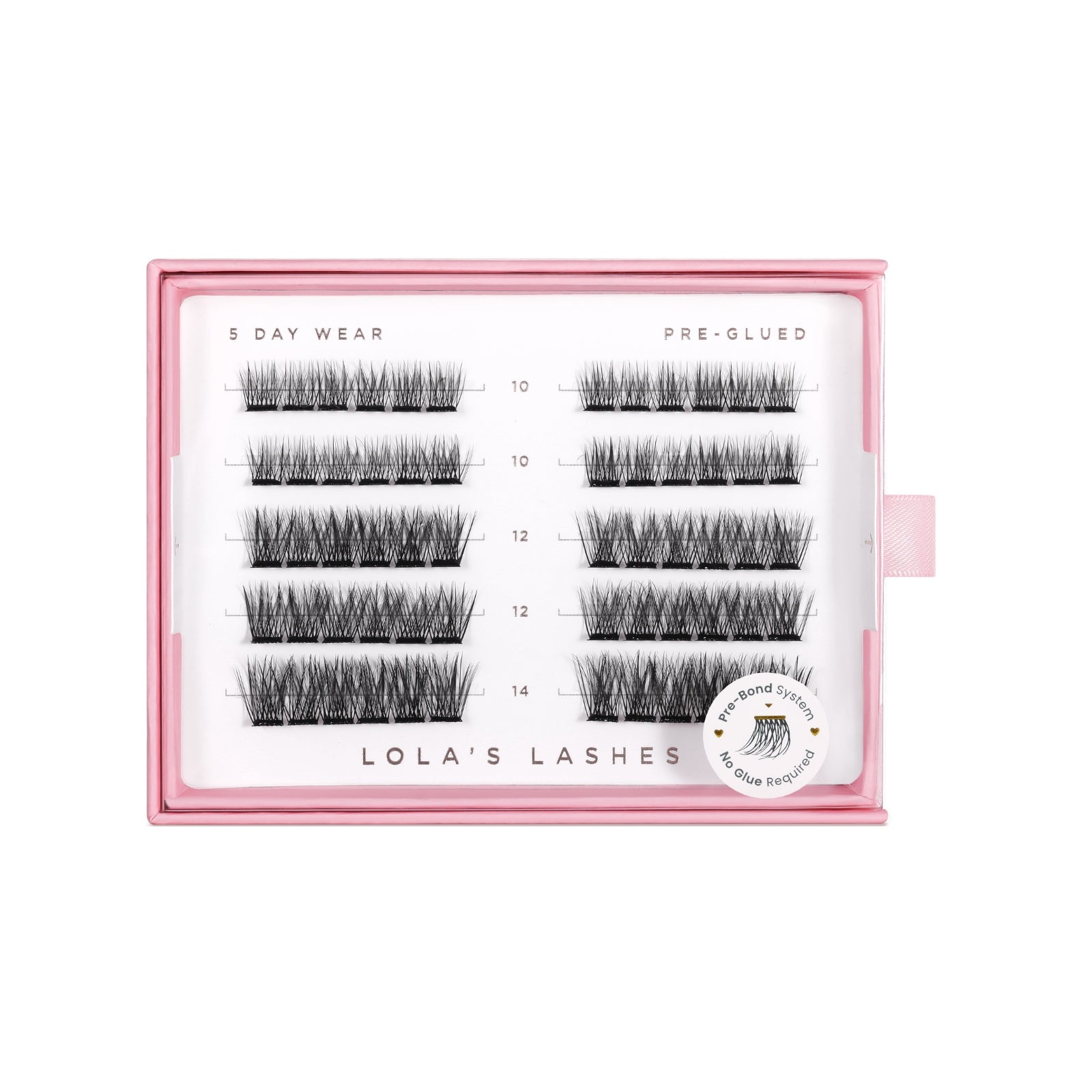 Subtle 5 Rows Mixed Lengths