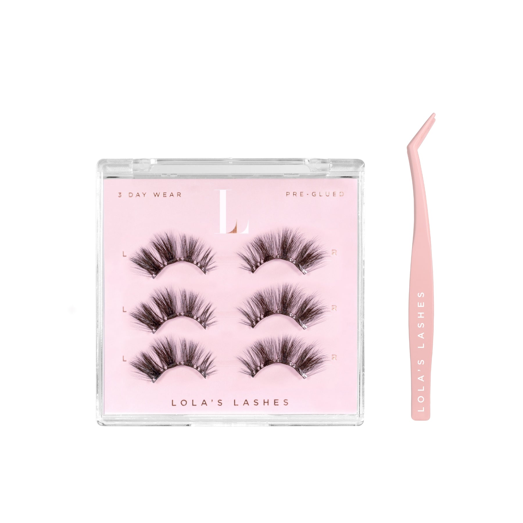 Velvet Volume Dark Brown Pre-Glued Half Lashes Set