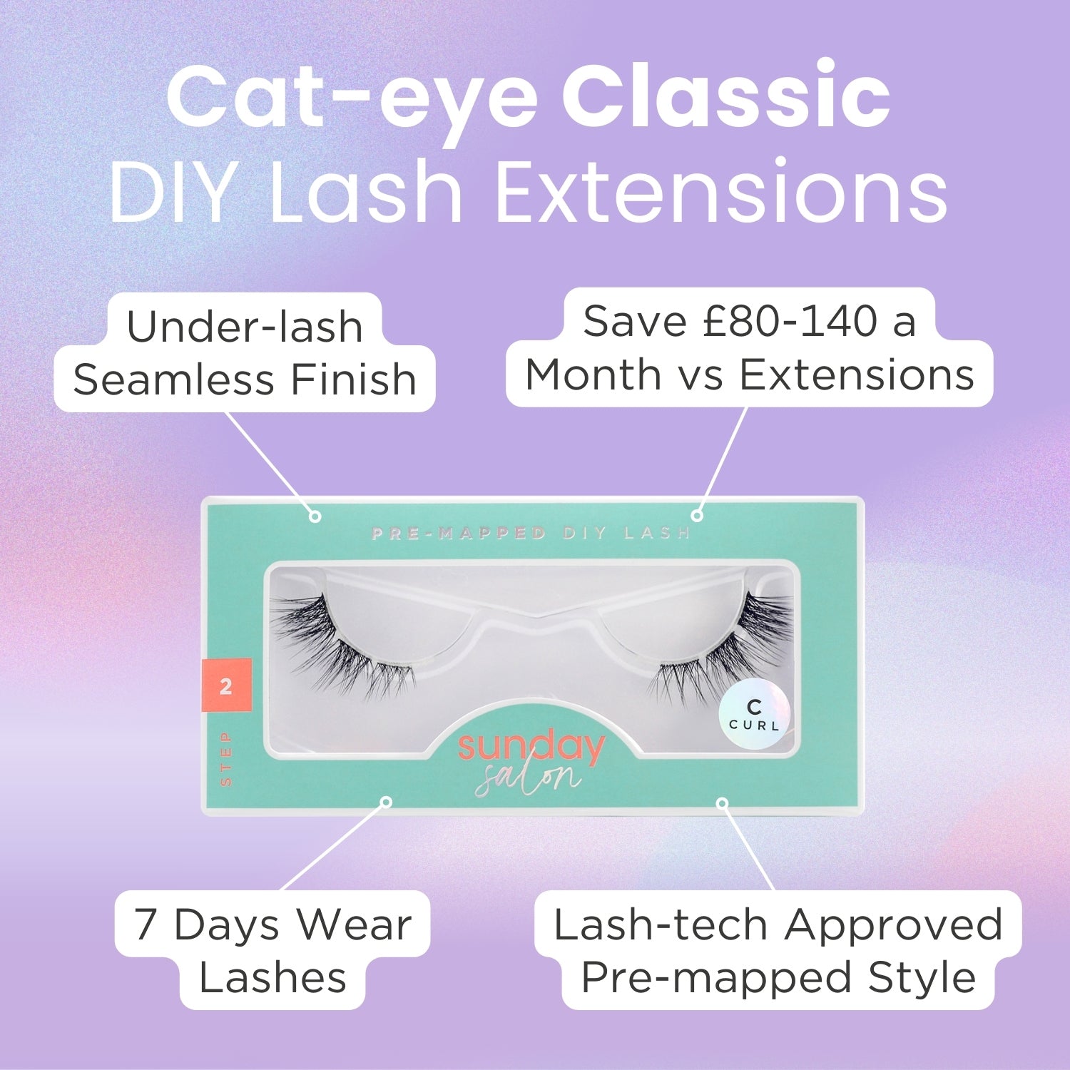 Cat-eye Classic DIY Lash Extensions - Lola's Lashes