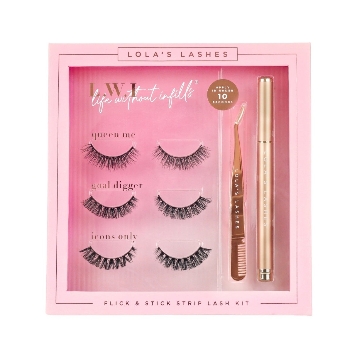 L.W.I Flick & Stick Russian Lash Set - Lola's Lashes