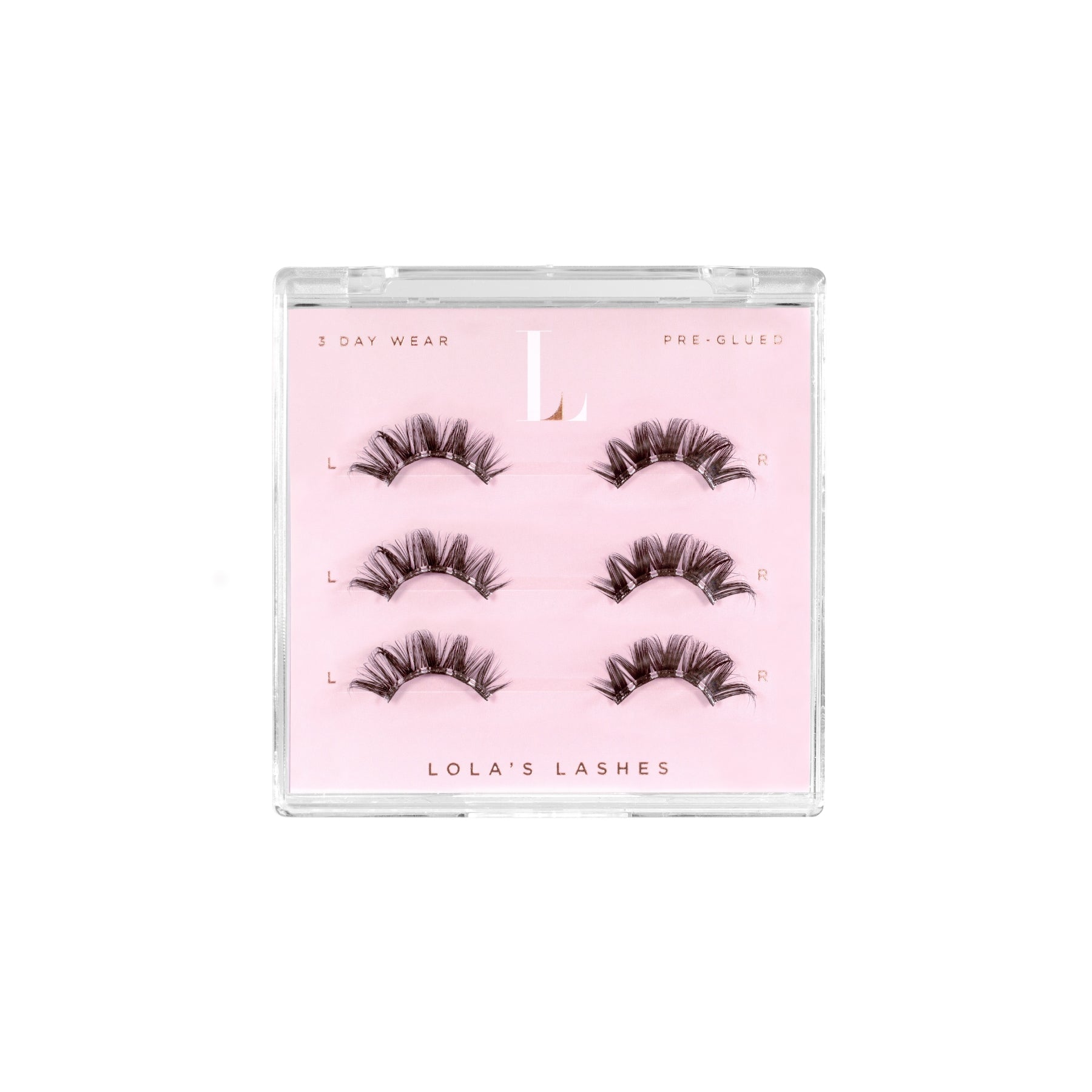 Baby Hybrid Dark Brown Pre-Glued Half Lashes