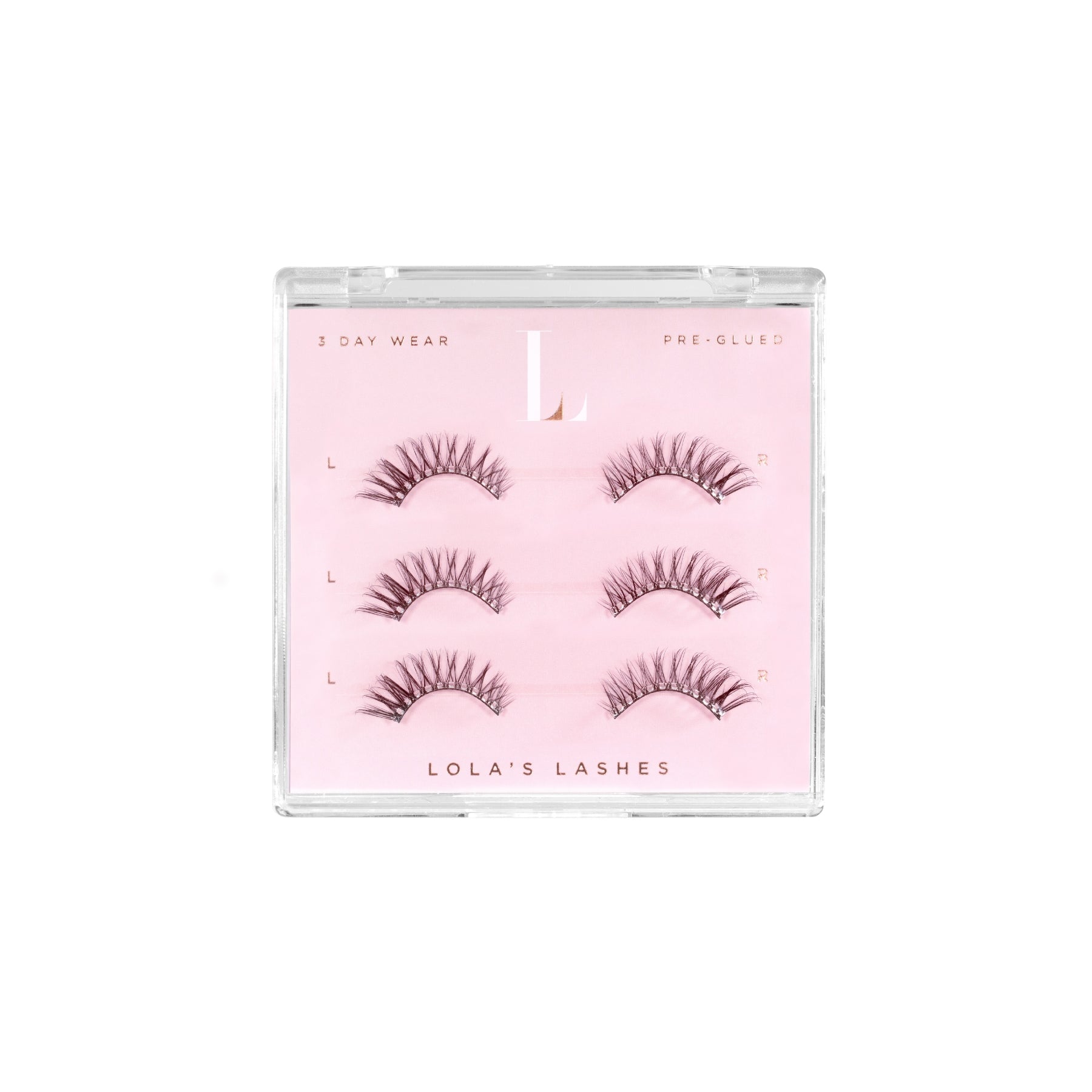 Bare Dark Brown Pre-Glued Half Lashes