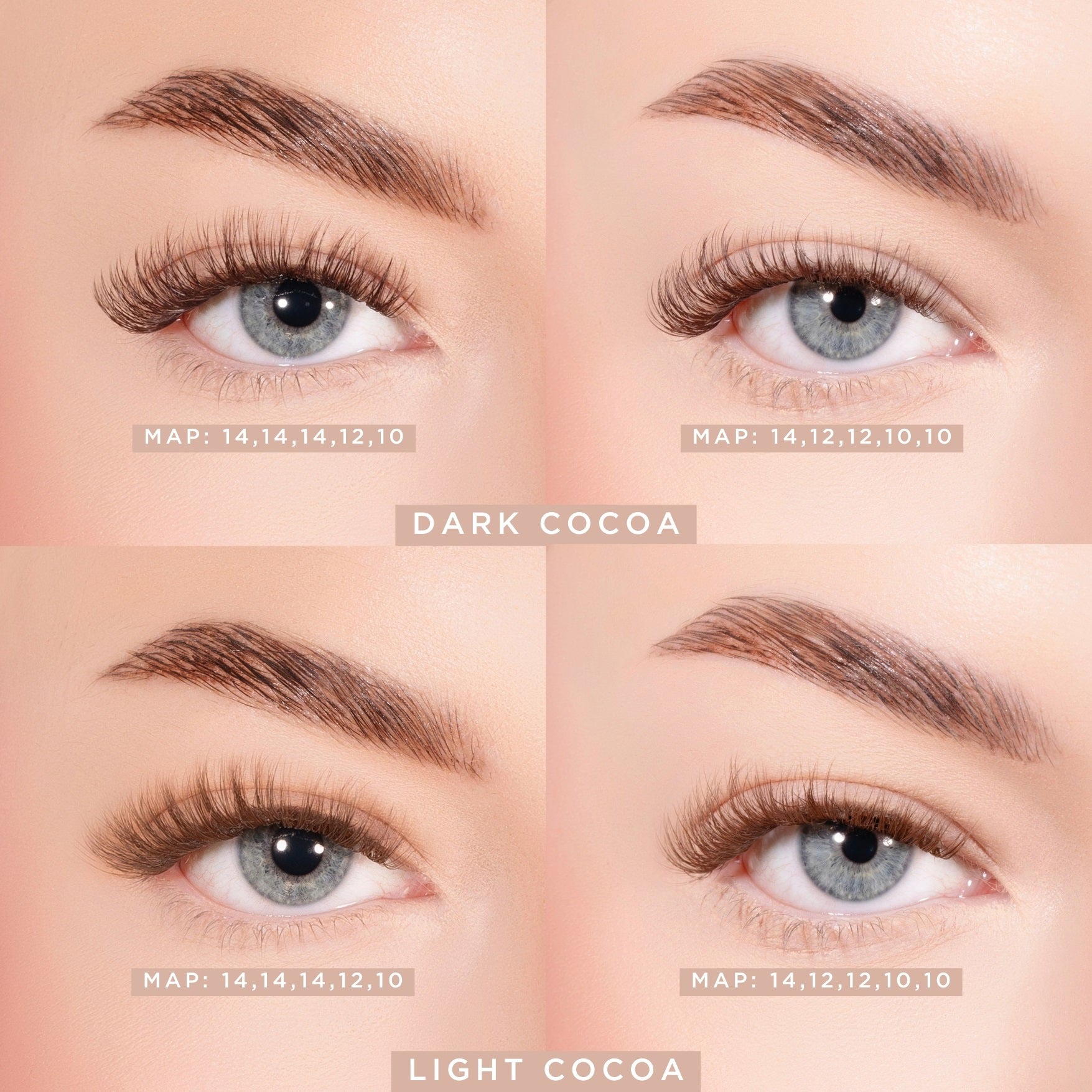 Soft Cocoa Pre-Glued Lashes Set