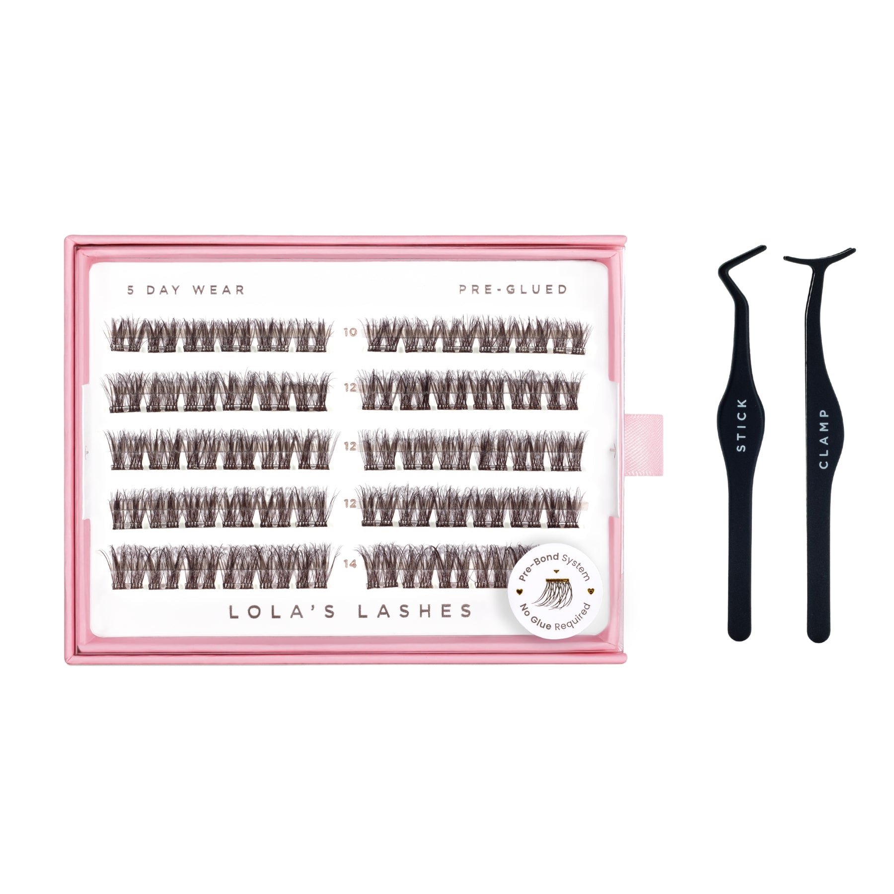 Soft Cocoa Pre-Glued Lashes Set