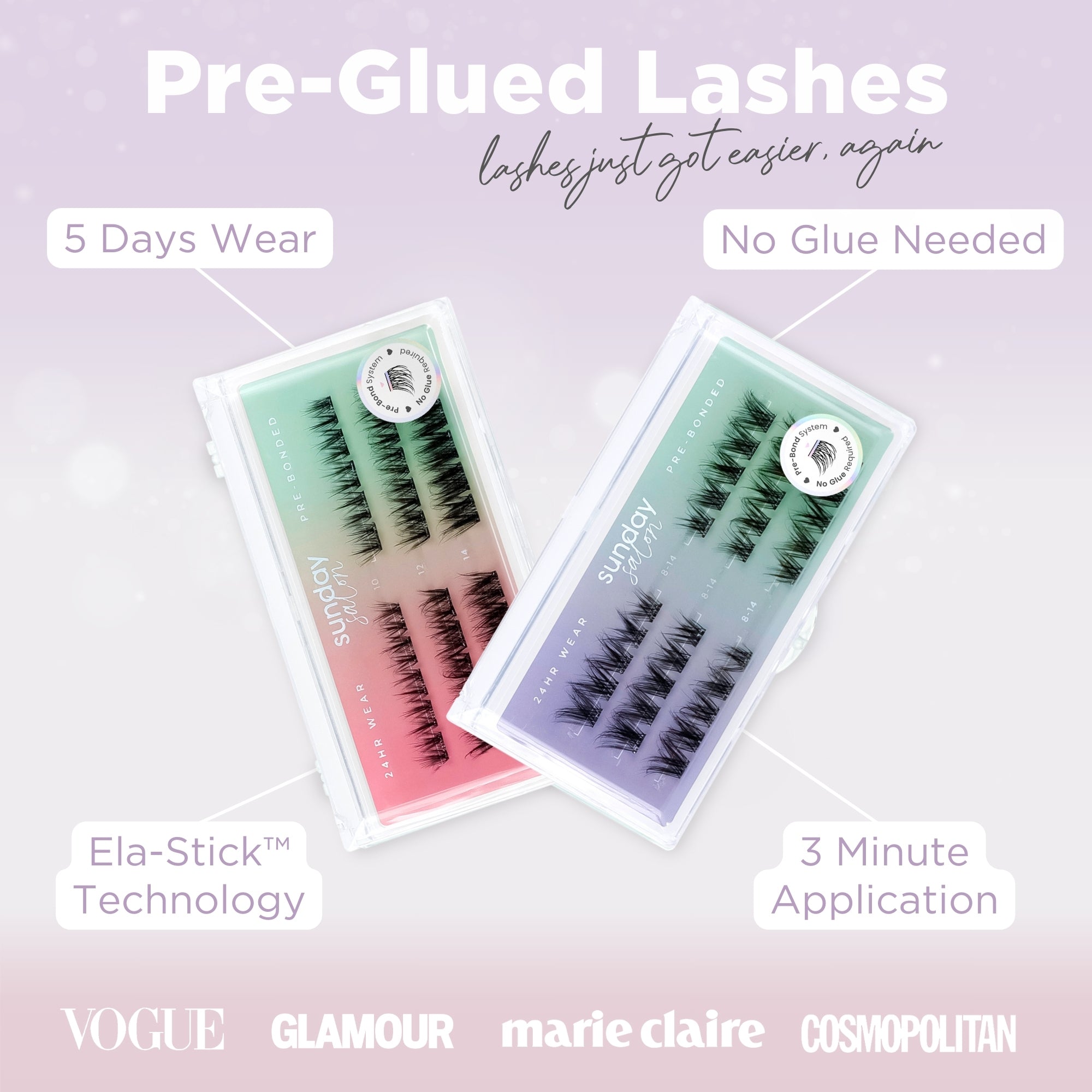 Pre-Glued Lashes Starter Bundle