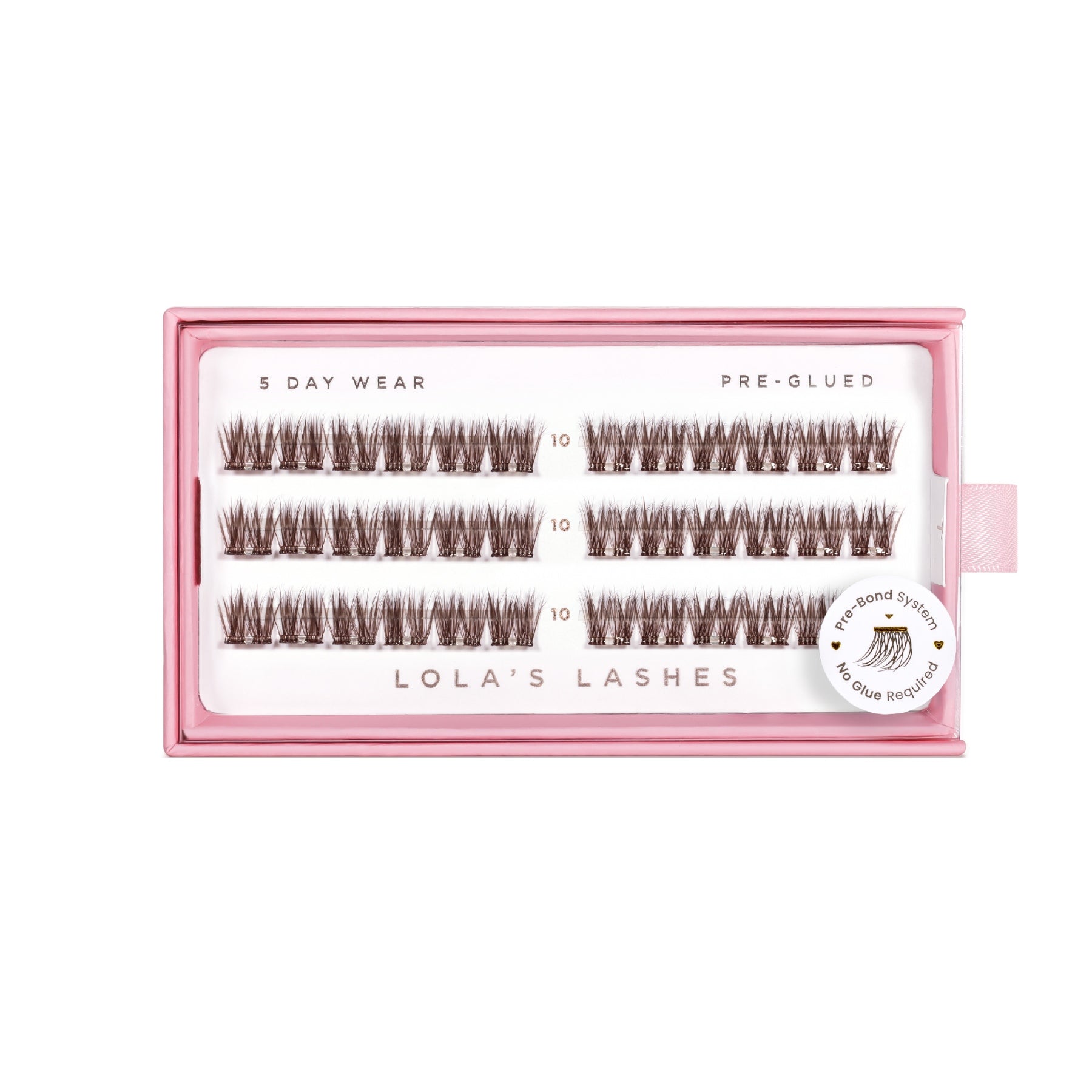 Dark Cocoa Single Length Pre-Glued Lashes