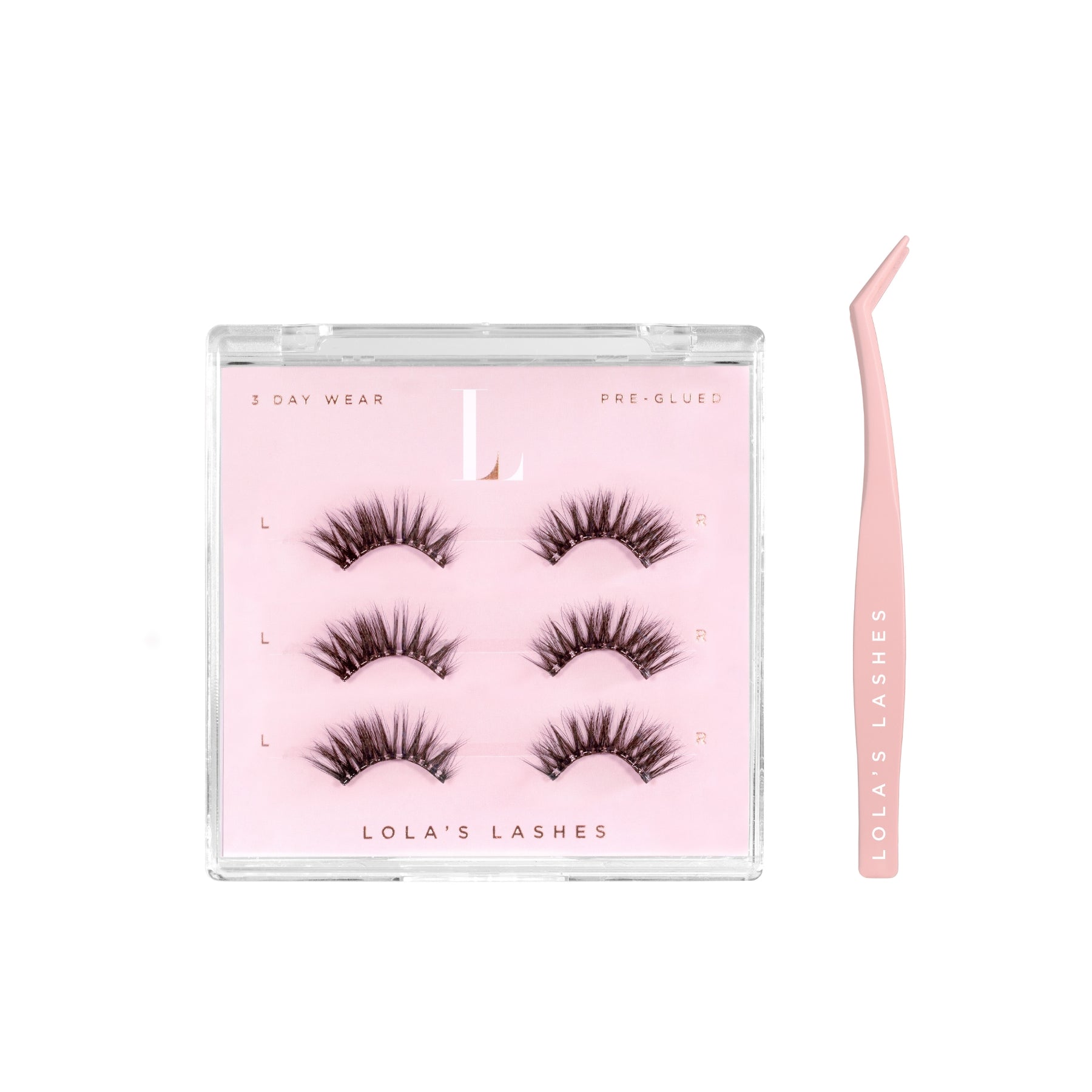 Demi Volume Dark Brown Pre-Glued Half Lashes Set