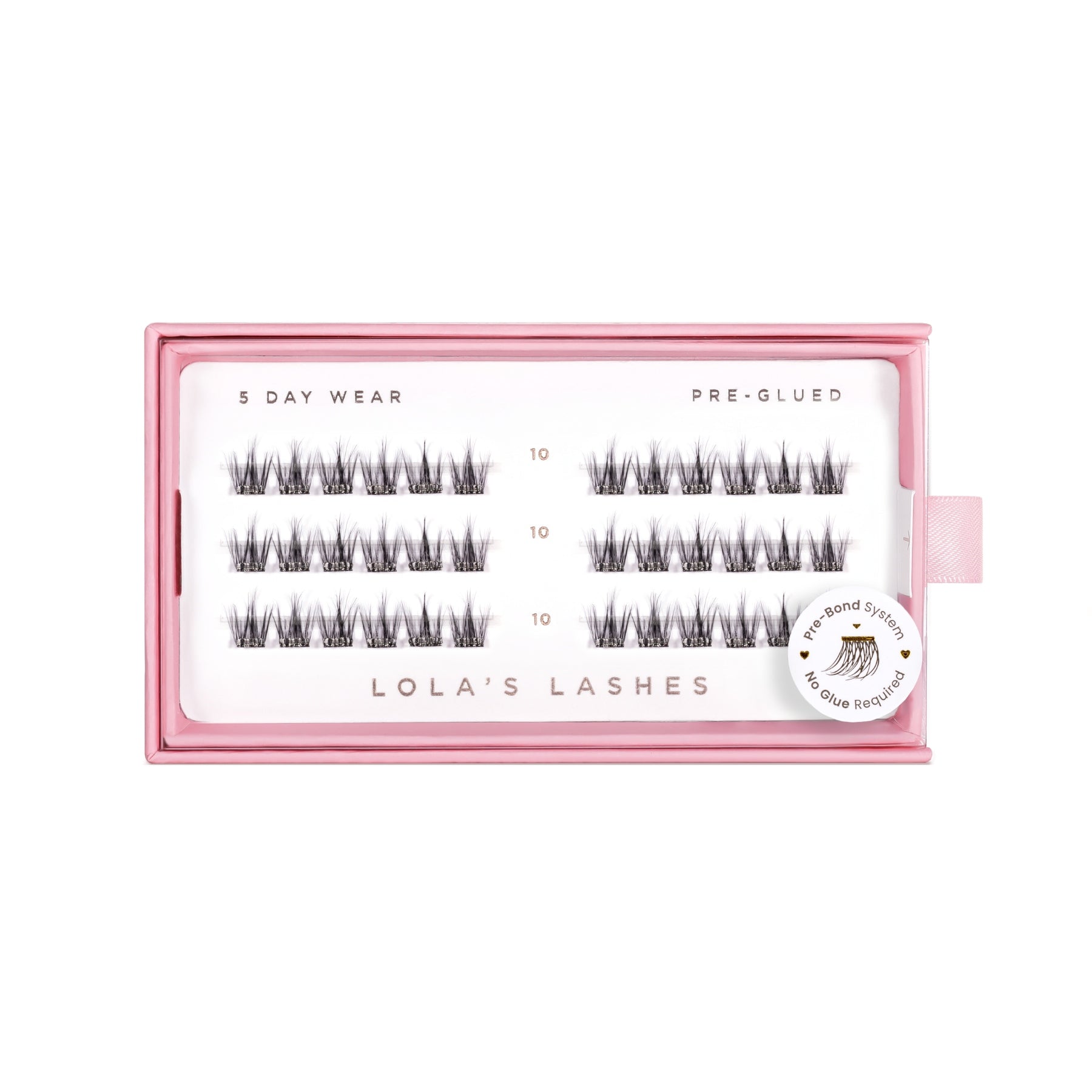 Feathered Single Length Pre-Glued Lashes