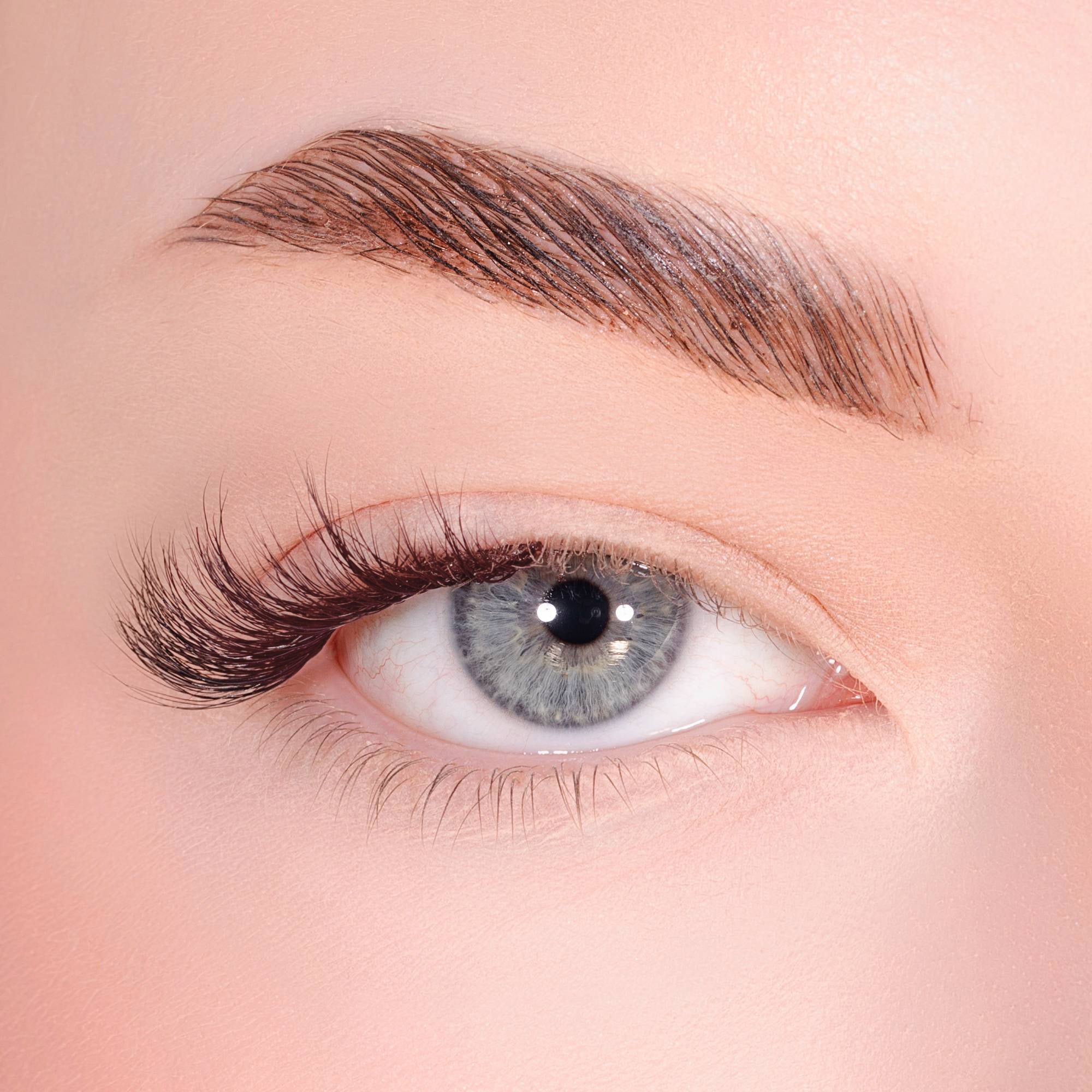 Feathered Flare Dark Brown Pre-Glued Half Lashes Set