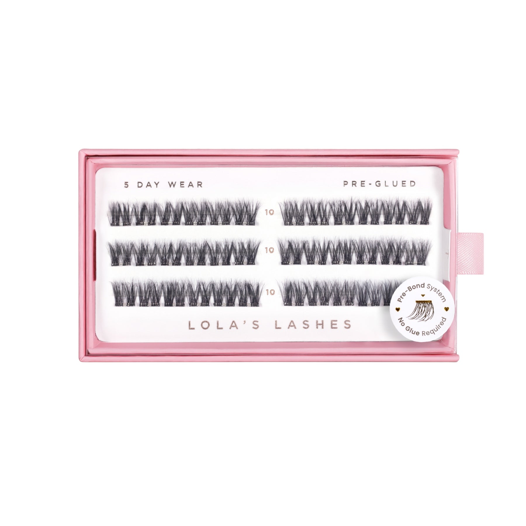 Feathered Volume Single Length Pre-Glued Lashes