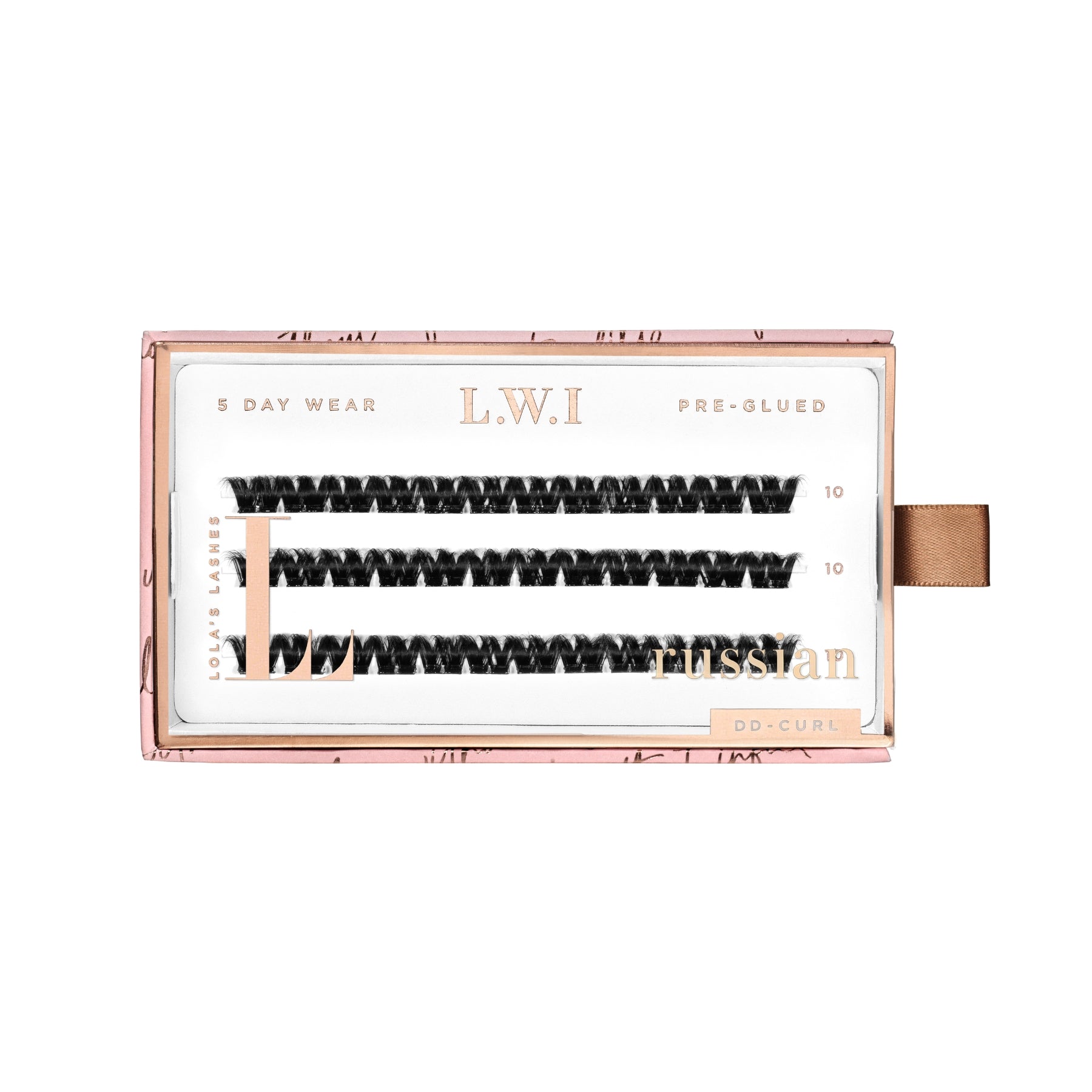LWI Russian Volume Single Length Pre-Glued Lashes