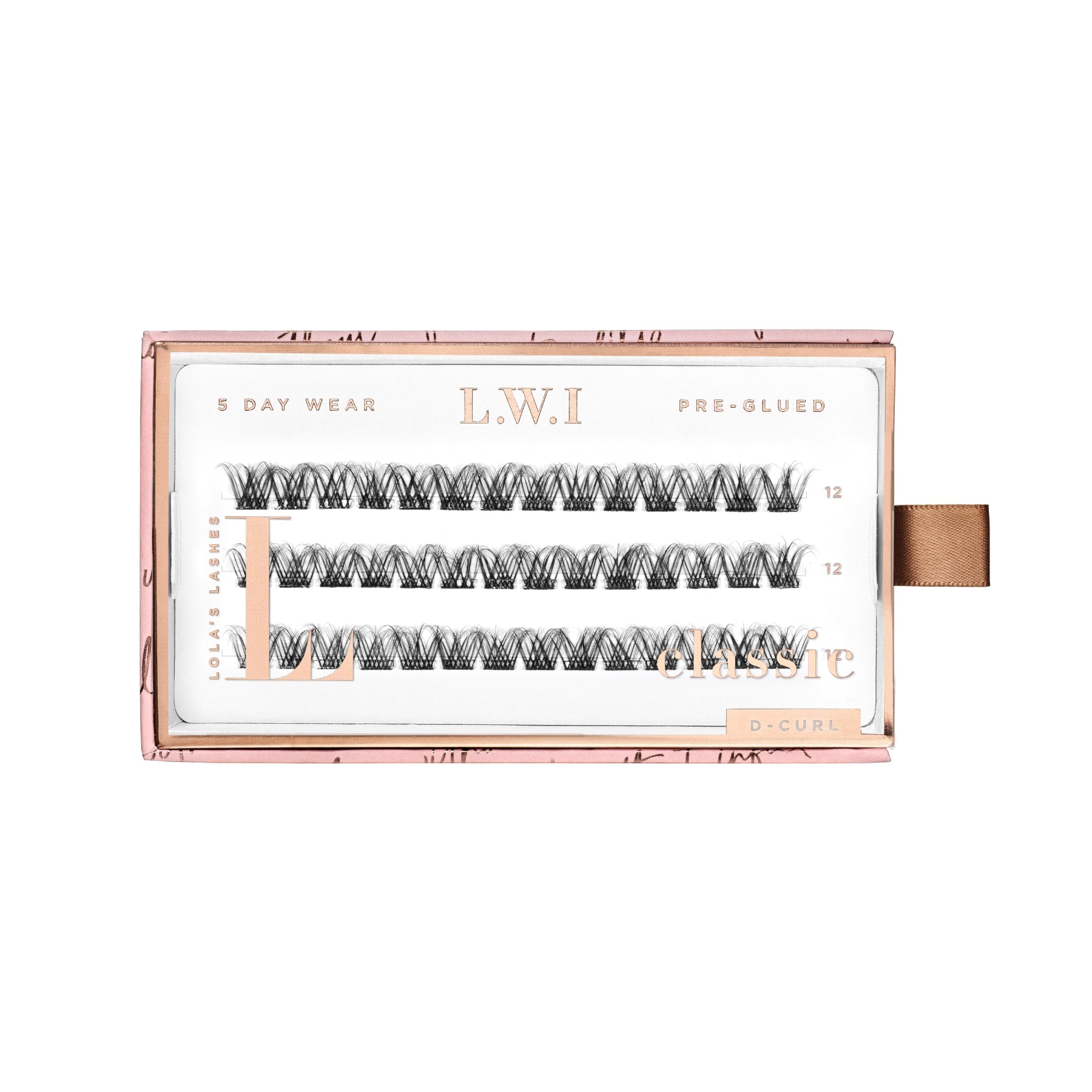 LWI Wispy Classic Single Length Pre-Glued Lashes