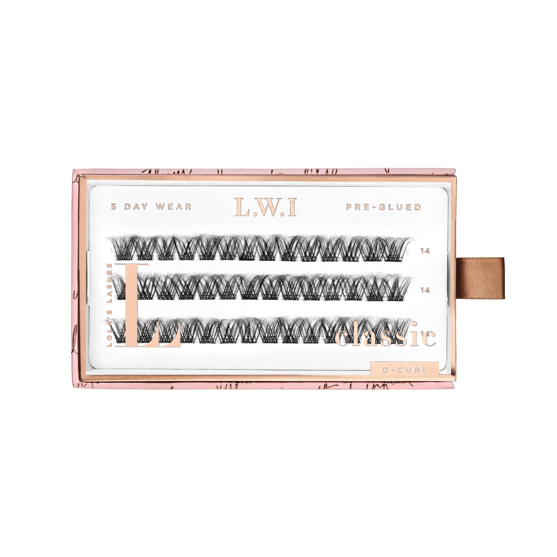 LWI Wispy Classic Single Length Pre-Glued Lashes
