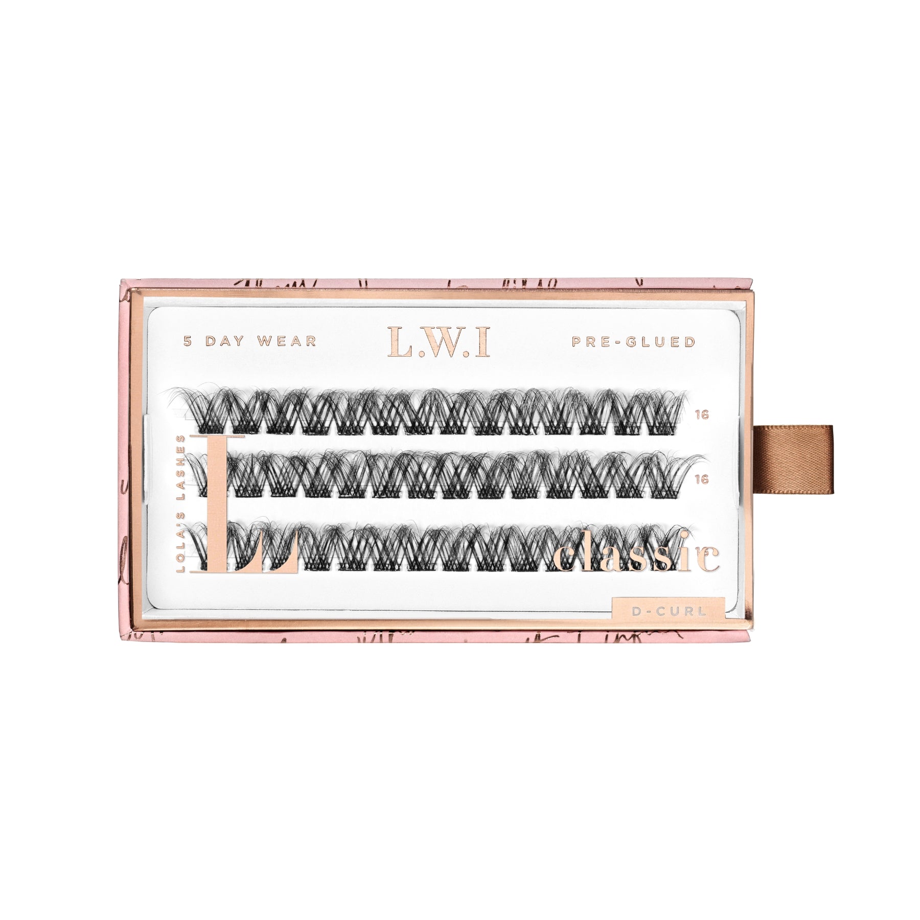 LWI Wispy Classic Single Length Pre-Glued Lashes