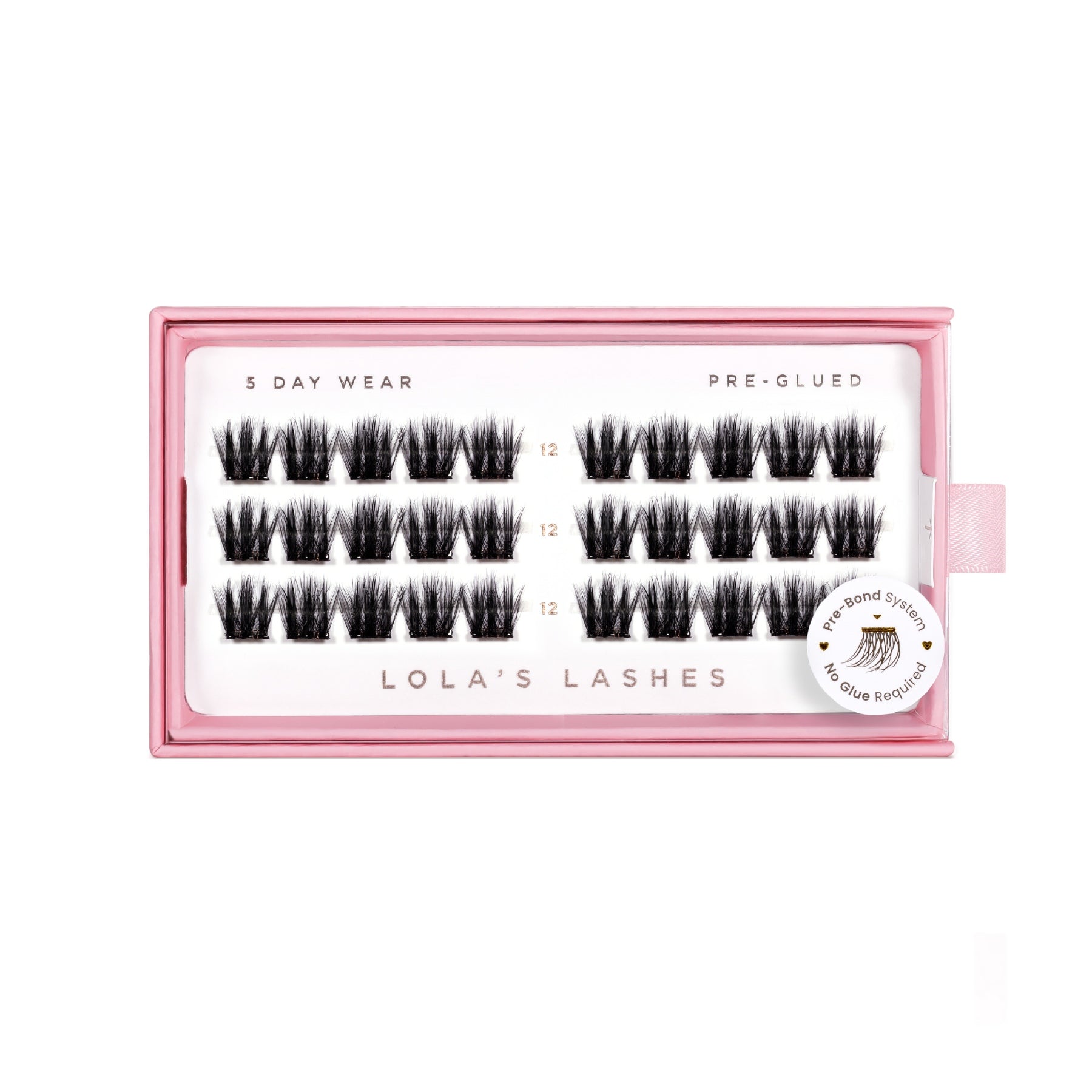 Satin Volume Single Length Pre-Glued Lashes