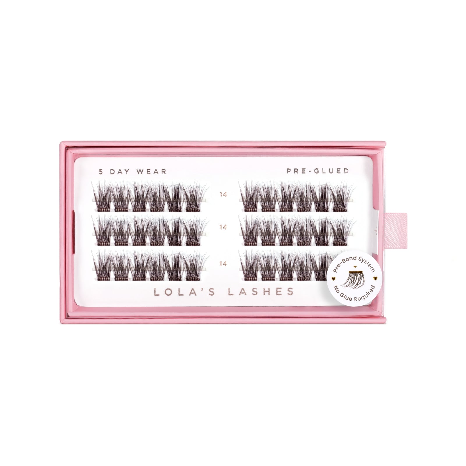 Soft Wisp Dark Brown Single Length Pre-Glued Lashes