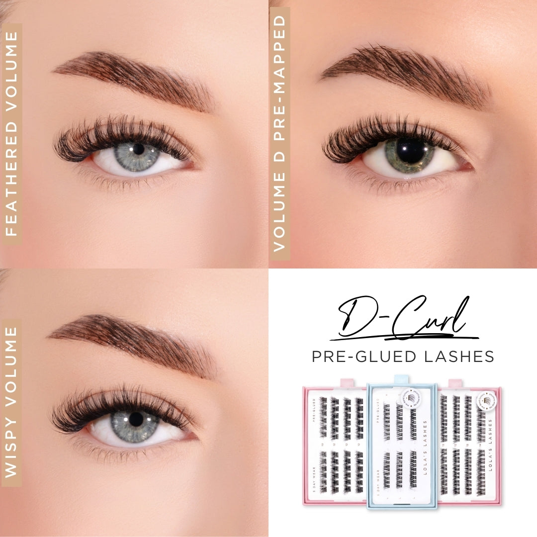 Volume D Pre-mapped Pre-Glued Lashes Set