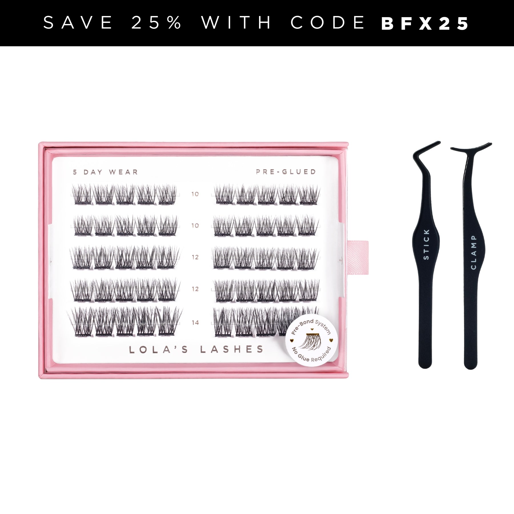 Subtle Density Pre-Glued Lashes Set