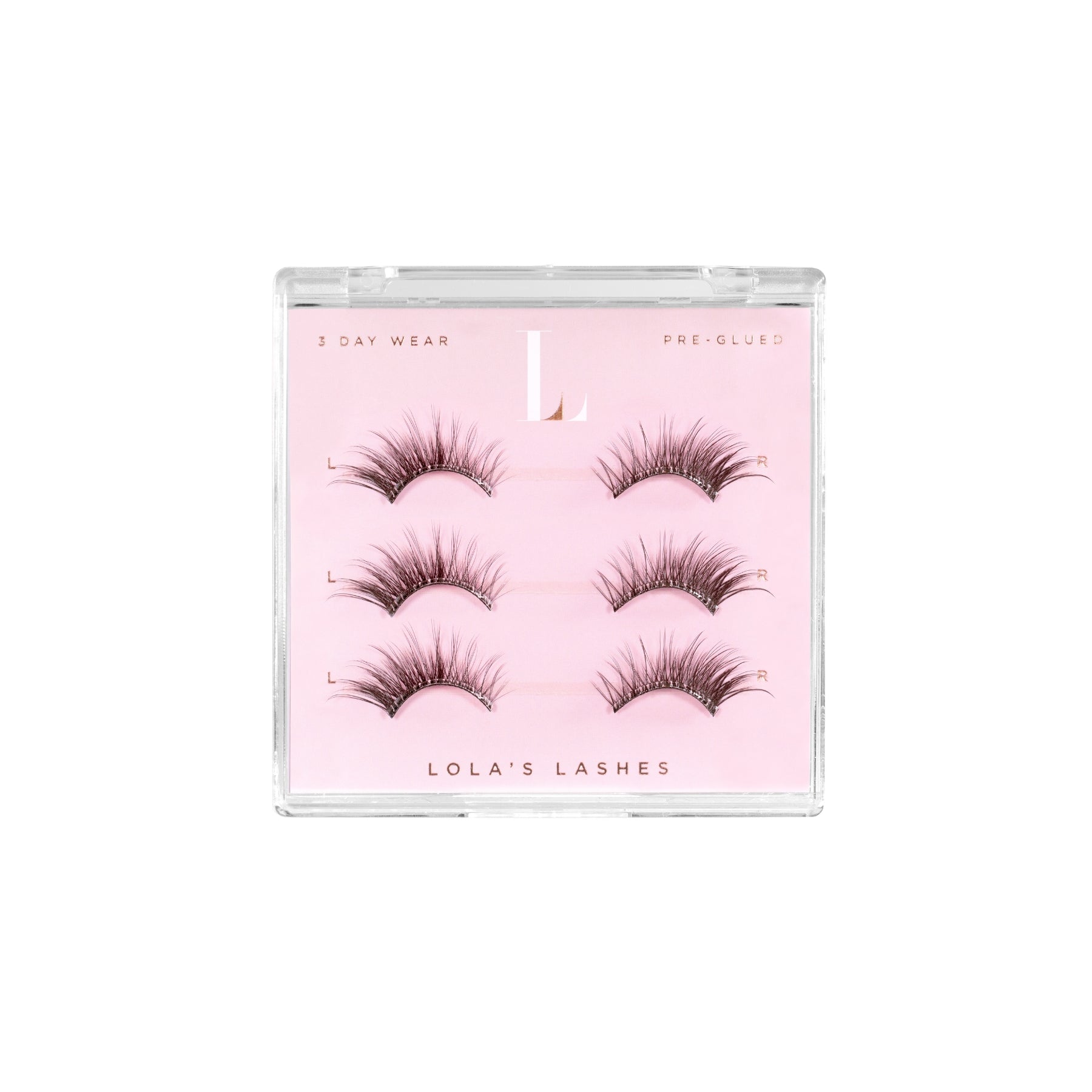 Tapered Flick Dark Brown Pre-Glued Half Lashes