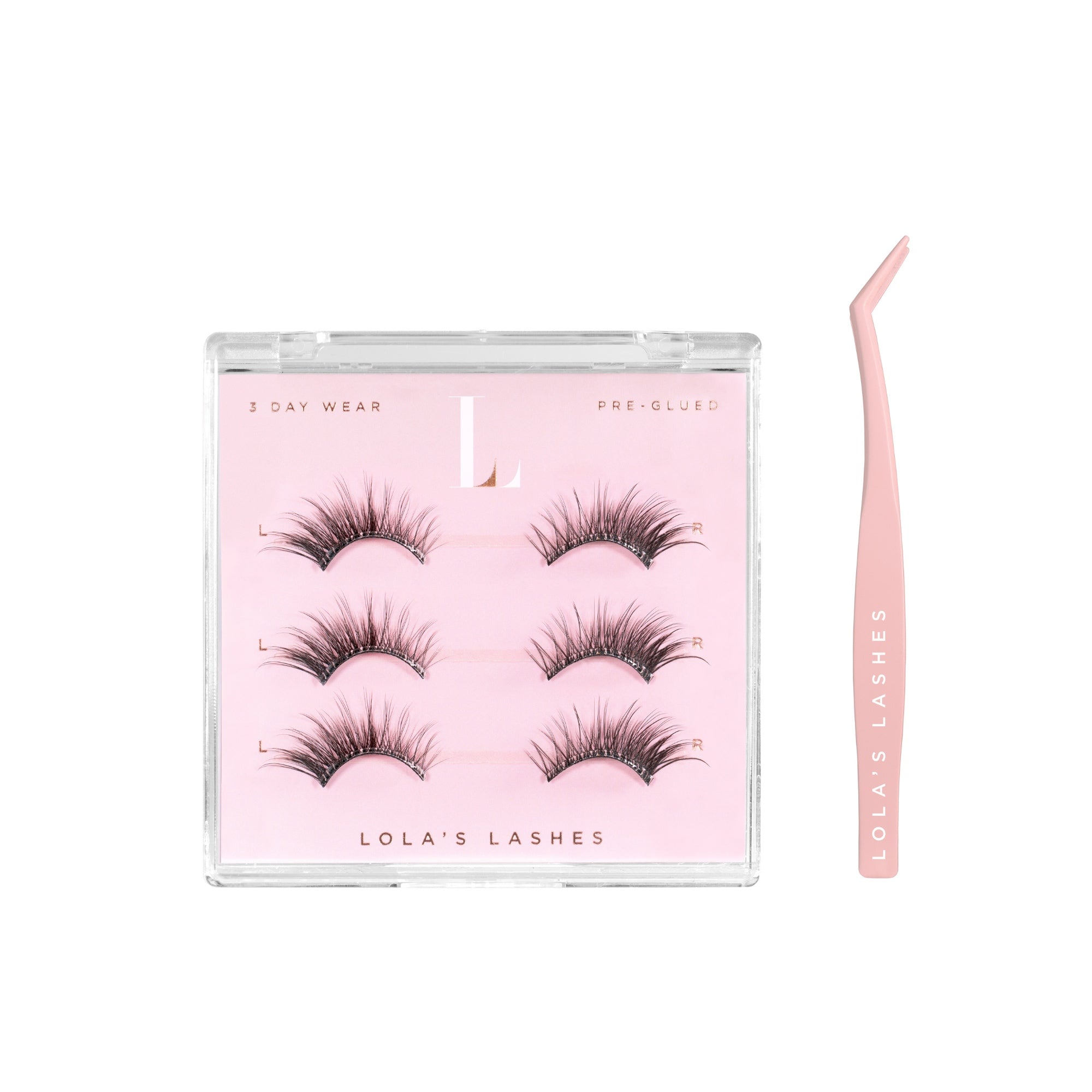 Tapered Flick Pre-Glued Half Lashes Set