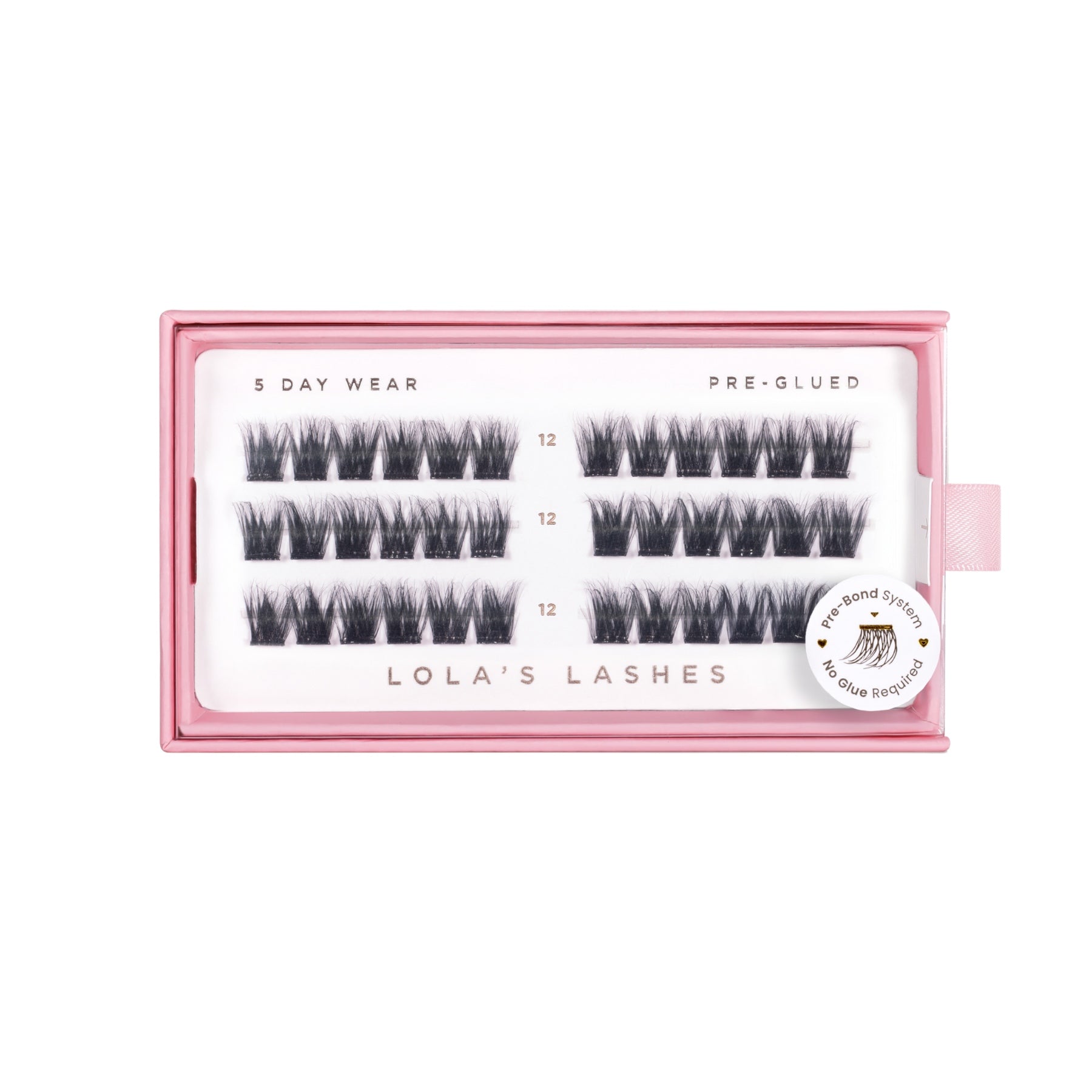 Wispy Volume Single Length Pre-Glued Lashes