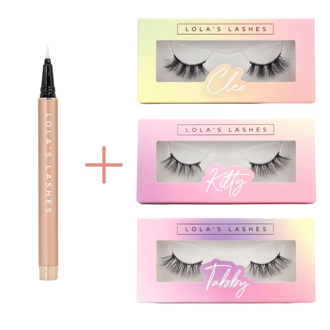 Wild Heart Flick & Stick Half Lash Kit - Lola's Lashes