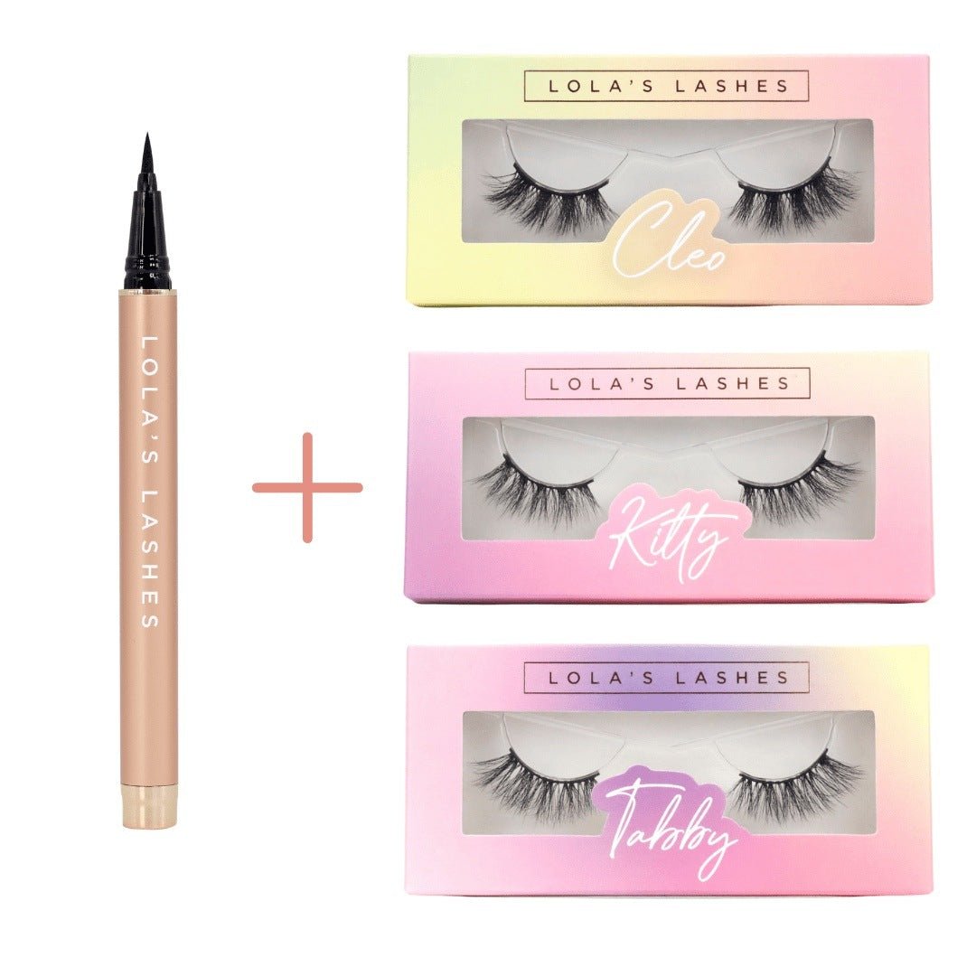 Wild Heart Flick & Stick Half Lash Kit - Lola's Lashes